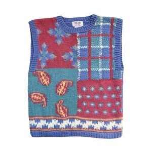 Vintage 80s/90s SKYR Sportwear Wool Sweater Vest